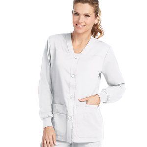 Grey's Anatomy Women's White Sporty Warm-Up Jacket